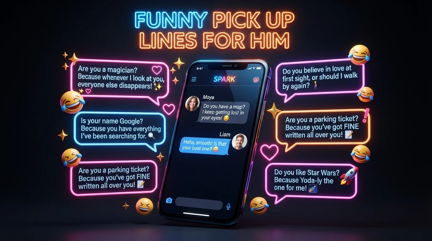 funny pick up lines for him