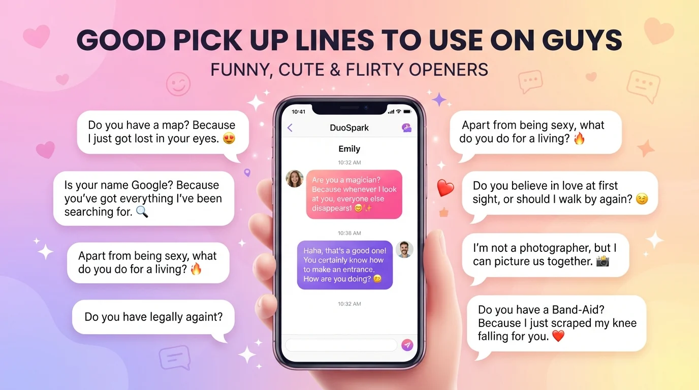 good pick up lines to use on guys