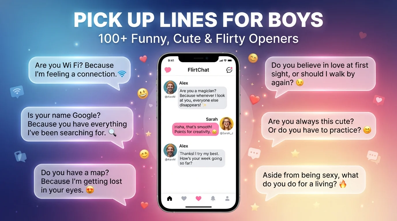 pick up lines for boys