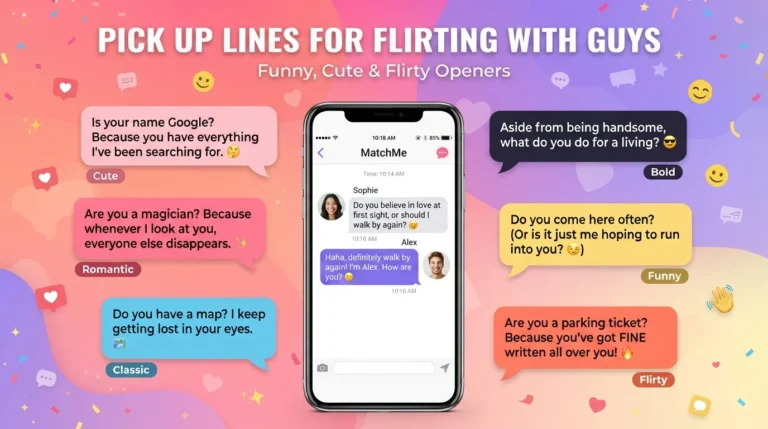 pick up lines for flirting with guys