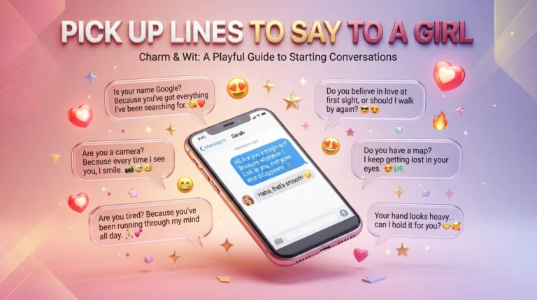 pick up lines to say to a girl