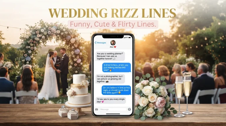 wedding rizz lines
