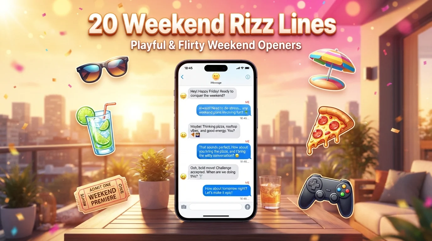 weekend rizz lines