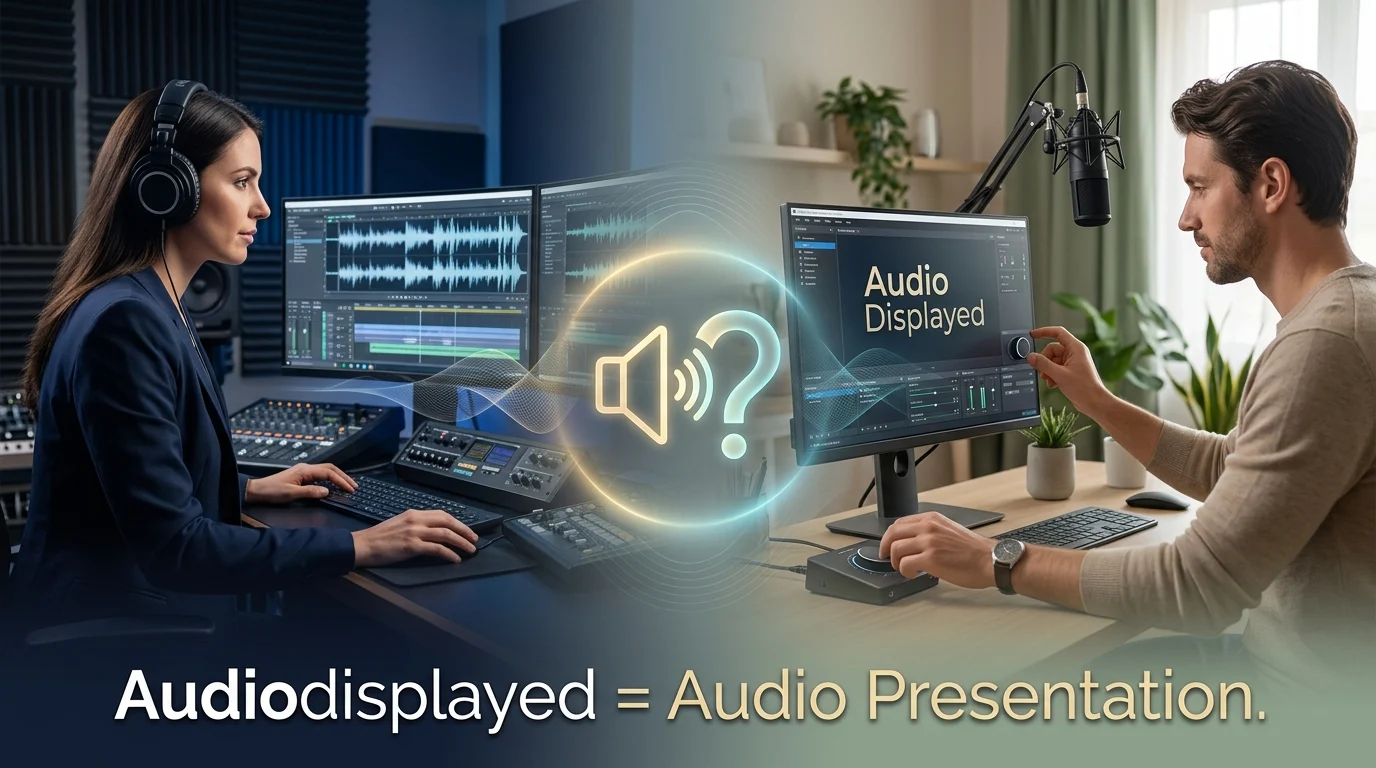 audiodisplayed meaning