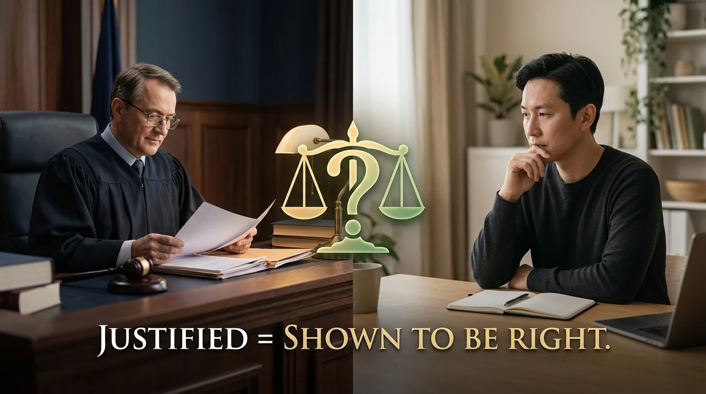 justified meaning