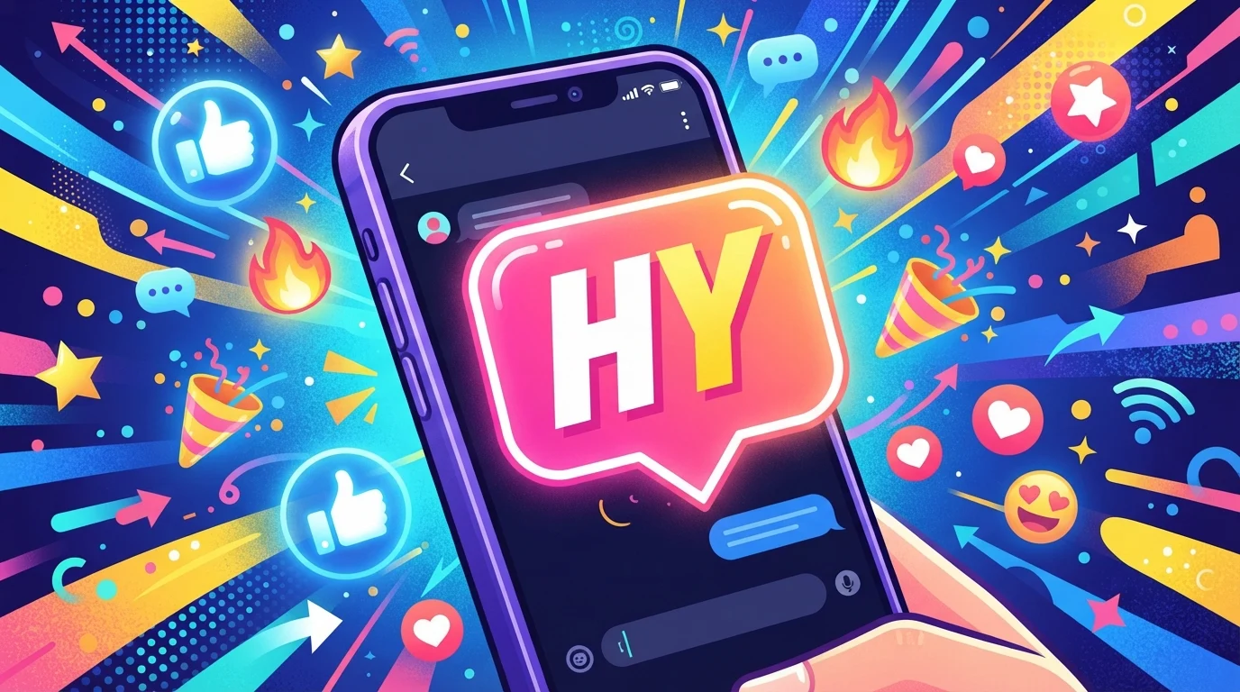 what does hy mean in text
